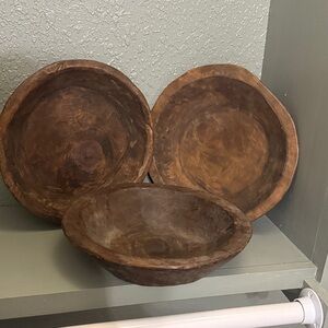 Set of 3 Round Dough Bowls